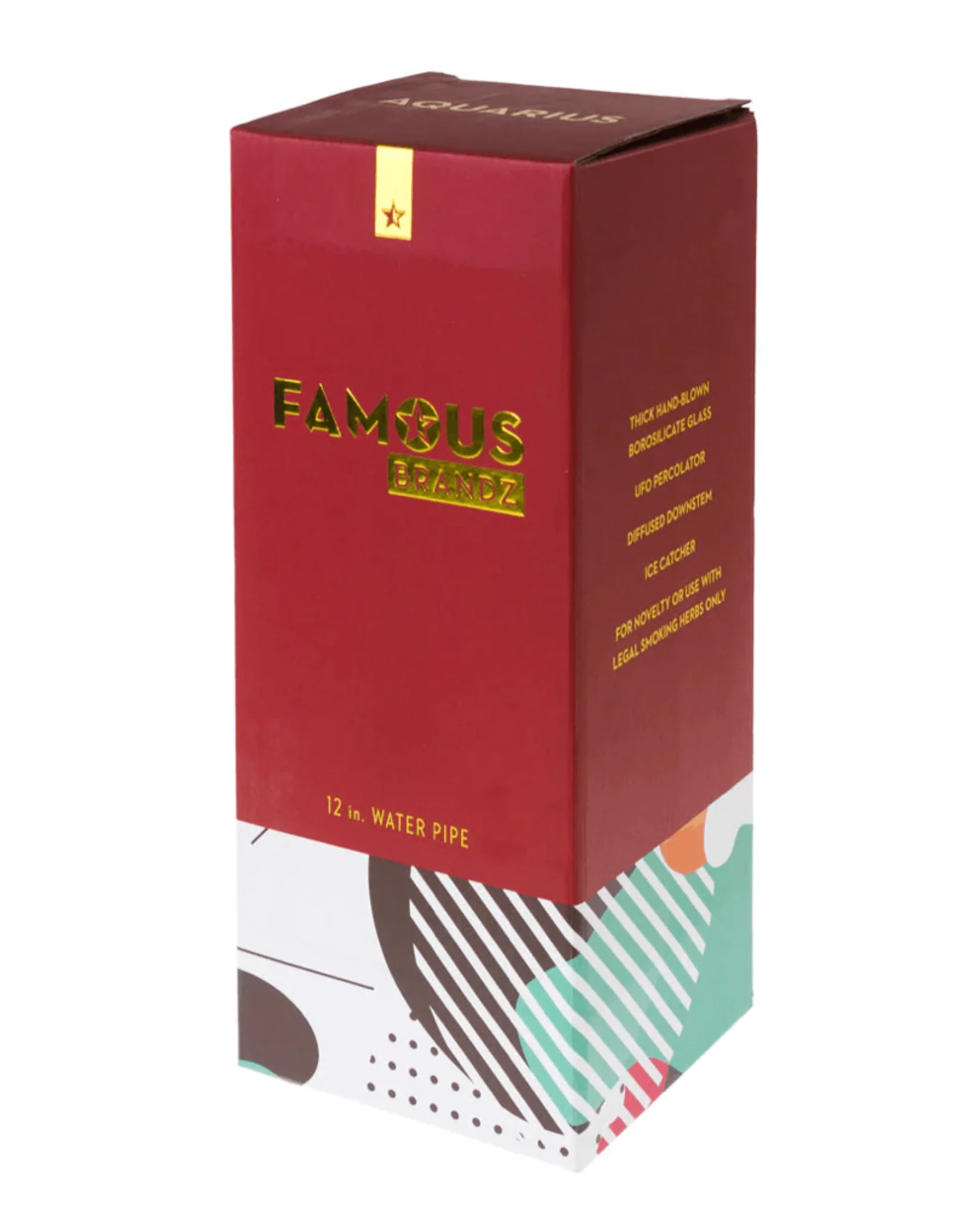 'Aquarius' Glass Water Pipe - Image 3