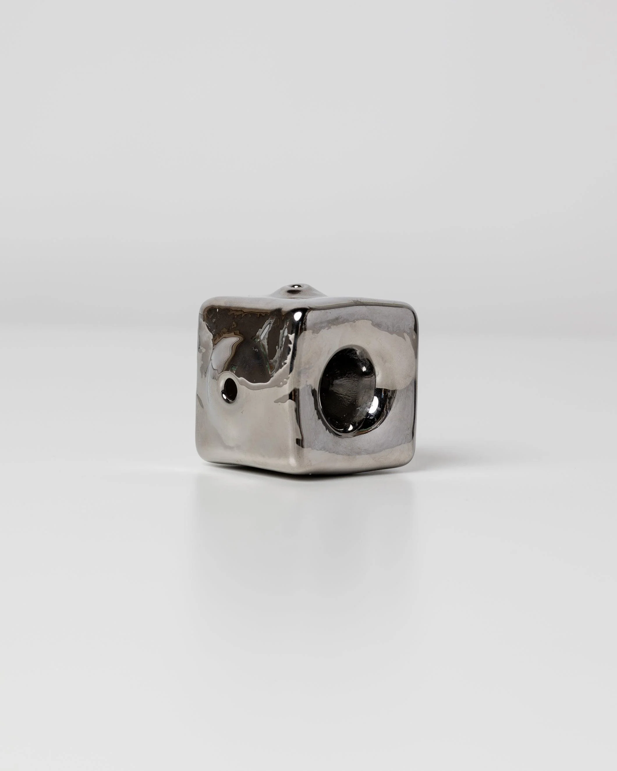 Cube Glass Pipe | Chrome Edition - Image 3