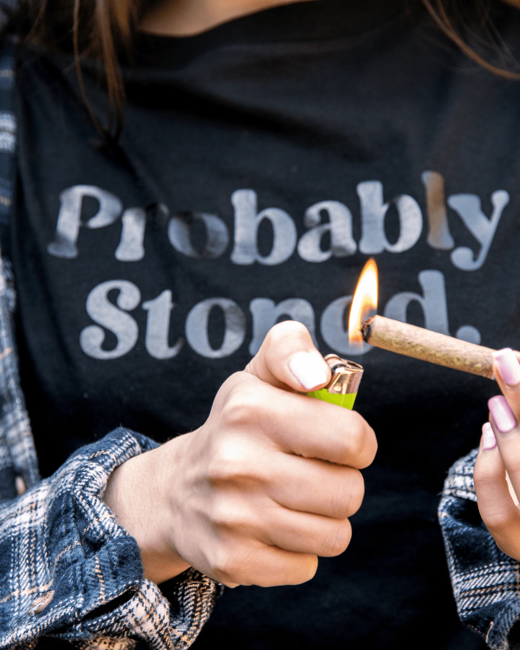 Probably Stoned Crop Top - Image 3