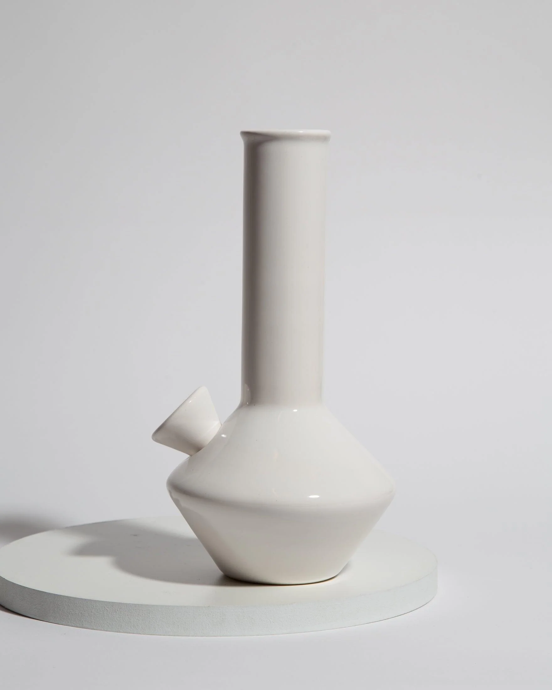 Pleasure Point Ceramic Bong | Glossy White - Image 5