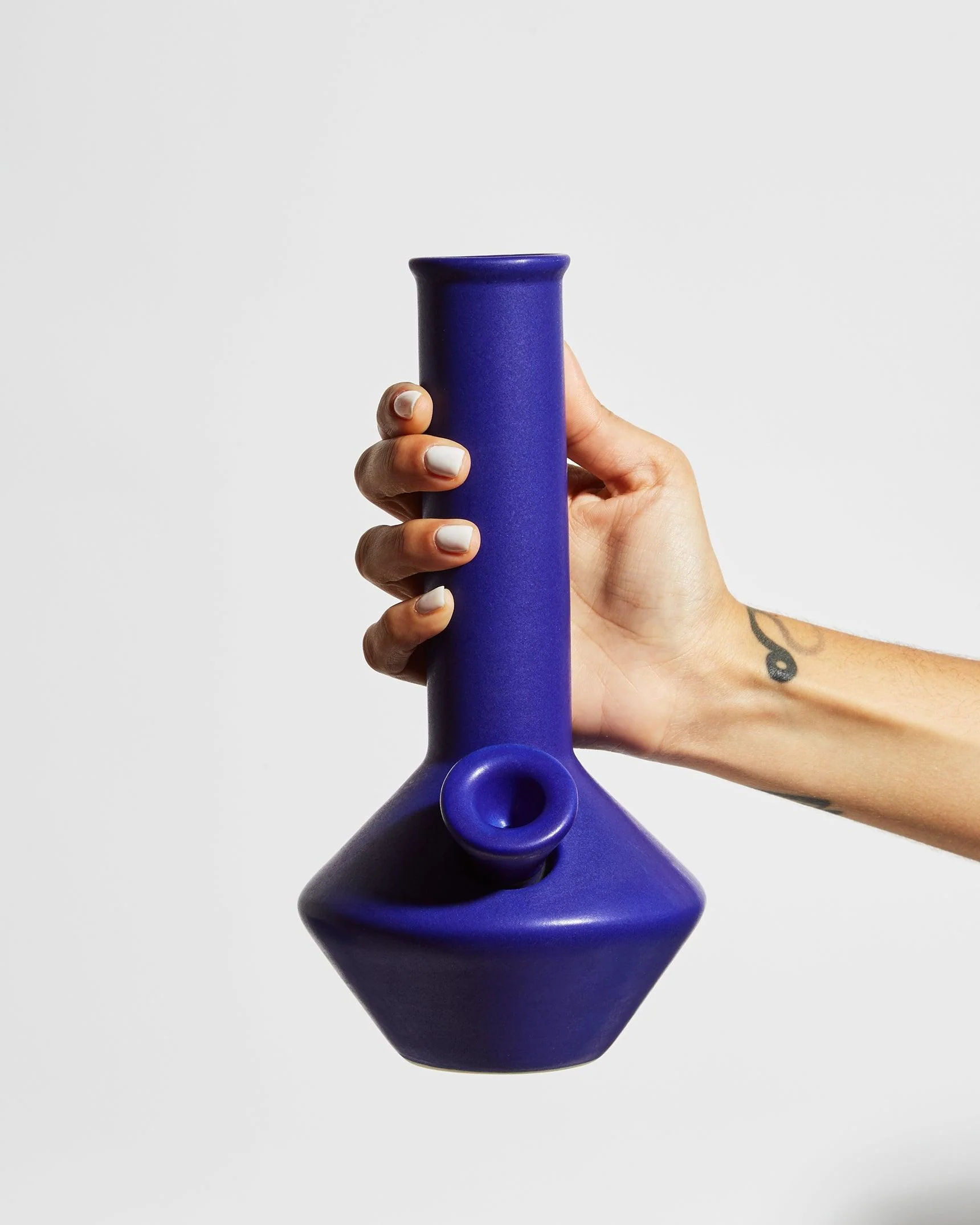 Pleasure Point Ceramic Bong | Glossy White - Image 6