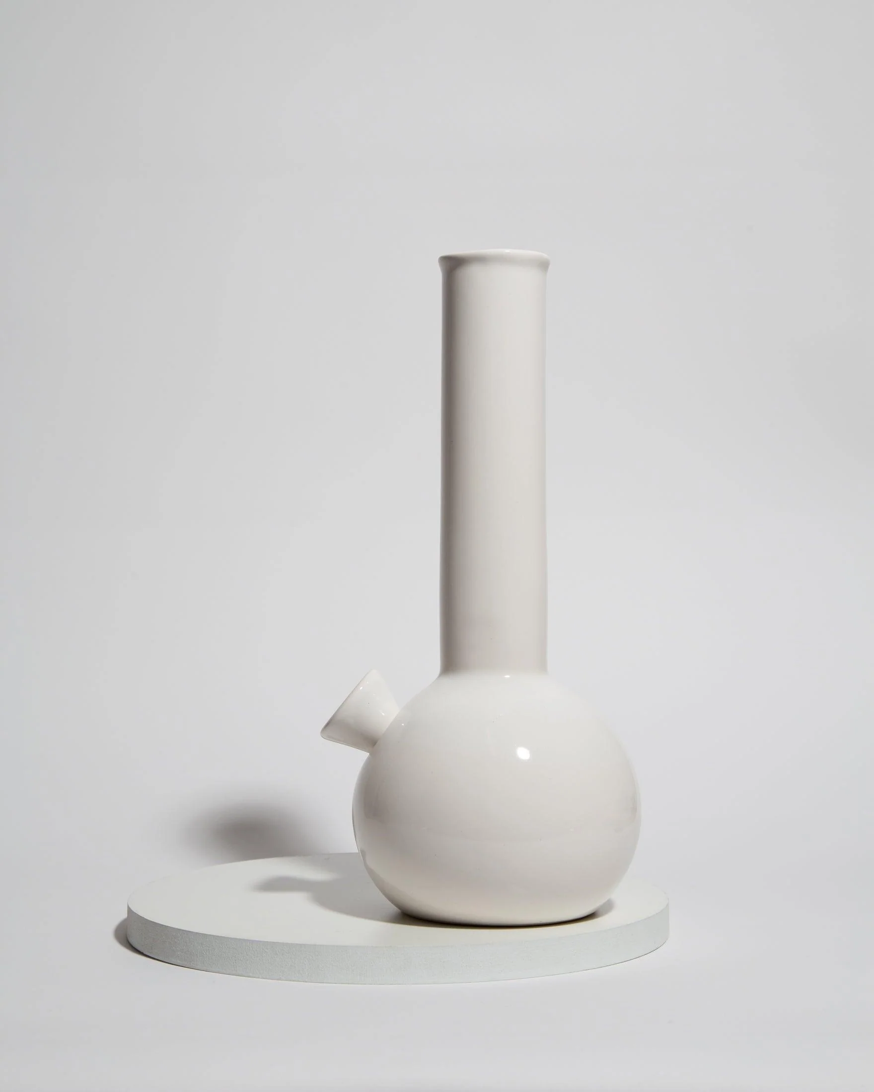 'Chongo' Ceramic Bong | Glossy White - Image 3
